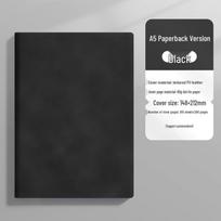 A5 Buckle Ring Binder - Premium Business Meeting Notebook with Thick B5 Cover & Customizable Options. gray