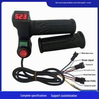 Electric Scooter Throttle Grip: Red Display, Large Handlebar, 3 Speeds, Cruise Control, First Gen 14.5x6x9 cm black