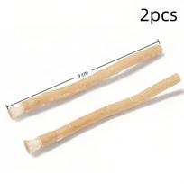 Tradicinis Arak Miswak dantų šepetėlis 4 vnt. pakuotė Natūralus rankinis dantų baliklis Nešiojamas namams, kelionėms 9cm 2pcs beige