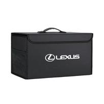 Automobilio bagažinės organizatoriaus dėžė Odinė sulankstoma laikymo krepšys Lexus GS IS LS500h ES260 ES300h RX350h NX260 UX260 LM LC RZ450e TX RC CT black