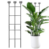 Augalų atraminiai kuolai Rūdims atsparūs metaliniai kuolai 83x20cm Monstery stiebų atramos, skirtos pothos, gebenėms, clematis, filodendronams, balkonams China Mainland black