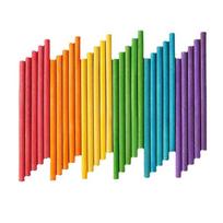 Originalios spalvos apvalūs mediniai pagaliukai, Kūrybiška „pasidaryk pats“ rankų darbo žaislų modelių medžiaga, Maži ledų pagaliukai Colored round wood stick (15cm x 0.5cm) 50 pieces blue