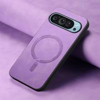 For Google Pixel 9 Pro XL Case Pixel9 Pro 9A  Leather for Magsafe Magnetic Wireless Charging Cover for Pixel 7 8 Pro 7A 8A For Pixel 8 pink