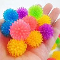 Multicolored Small Soft Spiky Balls Fidget Toys For  And Anxiety Relaxation Kids Children Carnival Prizes Party Favors Gifts DP1562- purple