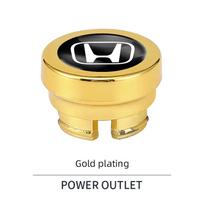 UNYDV1 Car Cigarette Lighter Protective Cover Dust Plug Accessories For Honda Civic Fit Jazz Accord Pilot CRV Odyssey Passport City auksas