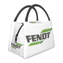 Fendt Tractor Insulated Lunch Bag for School Bento Storage Food Boxes Leakproof Container Cooler Thermal Lunch Box Tote One Size white