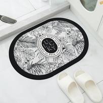 Neslystantis virtuvės kilimėlis, diatominės žemės, super sugeriantys grindų kilimėliai, miegamojo, virtuvės ilgieji kilimai, vonios kambario įėjimo durų kilimėlis 40cmx60cm 1pc gray