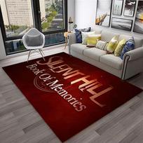 3D Silent Hill Siaubo Filmo Žaidimo Kilimas Kilimas Namams Svetainei Miegamajam Sofai Žaidimų Kambariui Durų Kilimėlis Dekoras, Plotinis Kilimas Neslystantis Grindų Kilimėlis 40cm x 60cm