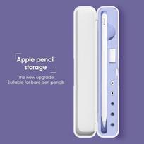 Portable for Apple Pencil 1 1 Case Storage Box Pouch Pen Holder Stylus Cover for Apple IPad Pencil 1st 1nd Gen Plastic Cases violetinė