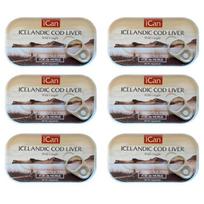 Islandijos lašišos kepenėlės konservuotos 4,06 oz 6 vnt 115g