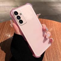 Case for Samsung Galaxy A57 5G A56 A55 A54 A37 A36 A35 A34 A27 Shockproof Airbag Bumper Casing Frosted Translucent Cover Galaxy A27 5G violetinė