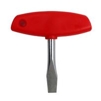Robust Steel T Handle Screwdriver for Tight Spaces Repairing red