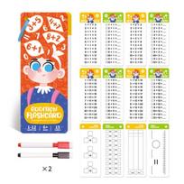 Mathematical Calculations Montessori Math Toy Beginners Practice Arithmetic Fraction Test Card Learning Tools for Primary School yellow