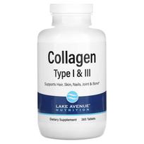 Lake Avenue Nutrition, Hydrolyzed Collagen Type I & III, 3,000 mg, 360 tablets (1,000 mg per tablet)