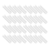 32Pcs Greenhouse Pipe Clamp PVC Multifunctional Reusable Pool Cover Clamp for Films Shade Cloths white
