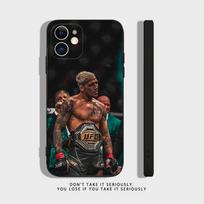 U-Ufc Charles Oliveira telefono dėklas, skirtas iPhone 16,15,14,13,12,11,Pro,X,XS,Max,XR,Plus,Mini, minkšto silikono, juodas, atsparus smūgiams TPU iPhoneXSMAX black