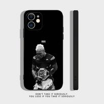 U-Ufc Charles Oliveira telefono dėklas, skirtas iPhone 16,15,14,13,12,11,Pro,X,XS,Max,XR,Plus,Mini, minkšto silikono, juodas, atsparus smūgiams TPU iPhone13PROMAX gray