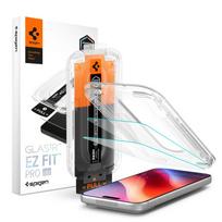 Skaidrus apsauginis stikliukas Spigen GLAS.TR EZ FIT PRO HD AC 2-PACK (2-vnt.) telefonui Apple IPhone 16 PRO MAX / 17 PRO MAX / 18 PRO MAX