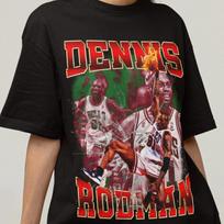 Vintage 90s Graphic Style Dennis Rodman T-Shirt, Dennis Rodman Bootleg Sweatshir XXXXL brown
