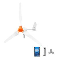VEVOR 1200W 24V vėjo turbinos generatorius, 3 mentenų vėjo turbinos rinkinys su vėjo/saulės hibridiniu valdikliu 170 x 170 x 110 cm