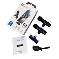 1 rinkinys C tipo išmaniesiems telefonams Mini mikrofonas Belaidis klipsinis mikrofonas Vlogging vaizdo įrašams Mikrofonai Garso įrašymas K9 1 drag 2