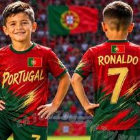 26 Vasaros Berniukas Mergaitė RONALDO 7 Futbolo Marškinėliai T-shirt Moterys Vyrai Portugalijos Futbolo Gerbėjai Vyrai Moterys Vaikai Trumpomis Rankovėmis T-shirt 150