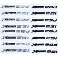 3D ABS XDrive Emblema Automobilio Sparno Galinės Bagažinės Lipdukas X Drive 20d 20i 23d 23i 25d 25i 28d 28i Skirta BMW X1 X2 X3 X5 X6 X7 XDrive 20i gray