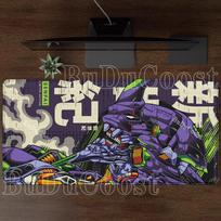 Evangelione EVA 01 Large Mouse Pad Gamer Desk Mat XXL Office Accessories Computer Gaming Carpets Anime PC Gaming HD Printing Pad 30x60cm gray