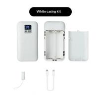 1Set 21700 Battery Powerbank Shell Plastic Case Power Kit For 2 Pcs 21700 Batteries Compactly Box A2 balta