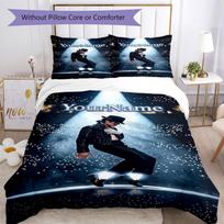 Michael Jackson 72 Customize your name Bedding Set Breathable Duvet Cover with Pillowcases Home Decoration Birthday Gift 135cmx200cm