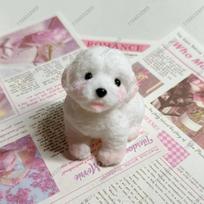 Puppy Taba Squishy White Dog Fidget Toy Cute Animal Funny Squeeze Toy Stress Relief Toy For Children Party Favors Christmas Gift gray