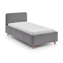 Pilkos spalvos vaikiška lova be grotelių 90x200 cm Cosy – Meise Möbel