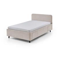 Smėlio spalvos vaikiška lova su sandėliavimo vieta su lovos grotelėmis 120x200 cm Cosy – Meise Möbel