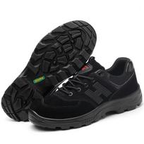 Labor Insurance Shoes Anti-smashing and Anti-piercing, Lightweight and Non-slip Safety Protective Shoes, Breathable Construction Site Shoes 46 black