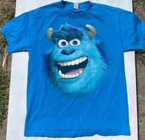 Crazy Vintage Disney Monstrai Inc Reklaminiai Marškinėliai Unisex Dydis S-5XL Pakartotinis Spaudas NAUJAS L blue
