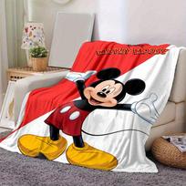 1 vnt., Pelėnas Mikis Disney Pelėnas Mikis Namų dekoratyvus pledas Puikiai tinka ant sofos, lovos, kelionėms 80cmx120cm red