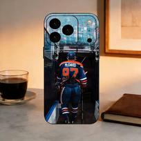 Connor McDavid Hockey Player  Phone Case Silicone Soft For IPhone 17 16 15 14 13 12 11 X XR Plus Pro Max Plus iPhone16plus gray