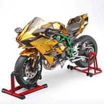 2026 XLG Ypač didelis Naujas 1:6 Kawasaki Ninja H2R Superbike - Lydinio modelis su uždegimo paleidimu ir realistišku dūmų efektu Kolekcionuojamas dovanų modelis auksas