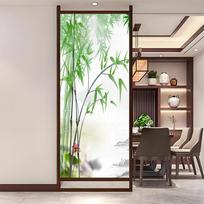 Privacy Window Film Green Leaves Style Decorative Static Cling Stained Glass Window Sticker for Home Decor 70 (as the picture,40x120cm WxH)