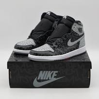 555088-036 Nike Jordan 1 High OG Rebellionaire Black White Particle Grey (Men's) 4 gray