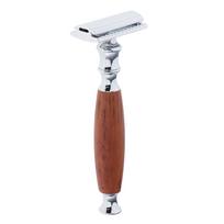 Manual Shaver for Men Non Slip Bamboo Handle Beard Razor Safe Shaving Tool for Professional Home Use ruda