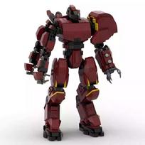 Bricklink MOC Pacifics Mecha Filmo Techniniai Robotų Rinkiniai Veiksmo Figūrėlės Mechaninis Kariūnas Kūrybiniai Statybiniai Blokeliai Vaikų Žaislai Dovana black