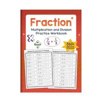 Elementary Middle School Math Workbook Friendly Materials Multiplication Division Drills Practical Math Practice Book red