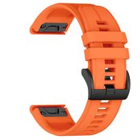 for Fenix 6 Pro 7 5 Plus 22 20 26mm Strap Silicone QuickFit for Garmin Fenix 6X Pro 7X 5X 6S 7S Forerunner 935 945 3HR Bracelet Fenix 7S oranžinė