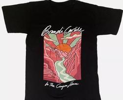 SALE Rare! Brandi Carlile In The Canyon Haze Black T Shirt Gift M brown