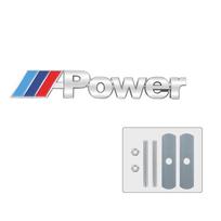 3D Metalo M M3 M5 Emblema Automobilio Priekinės Grotelės Ženkliukas Apdaila Modifikavimo Aksesuarai BMW M X3 X5 POWER E90 E92 E93 E36 E46 E60 1pc