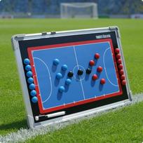 Whiteboard Strategy EasytoUse Board to Write on with Handle Erasable Clipboard for Futsal black