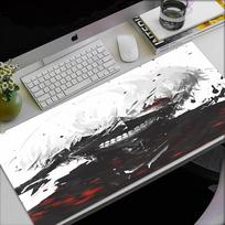 Tokyo Ghoul Theme Mouse Pad, Non Slip Rubber Base, Multifunctional Office & Home Decor, Perfect for Workspace Personalization. 30cmx60cm