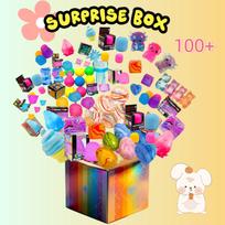 Pcs Surprise Box Toys Novelty Stress Relief Assorted Squishy Figures Blind Box Fun  Fidget  Stress Relief Surprise blue