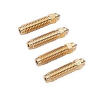 4Pcs Bimetallic Nozzles Set Fit for Elegoo Centauri Carbon 3D Printer Brass Hardened Steel 0.2mm 0.4mm 0.6mm 0.8mm High Flowrate Printing beige